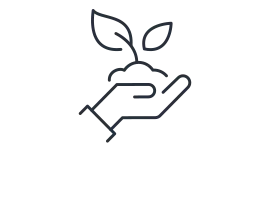 Icon Hand mit Pflanze