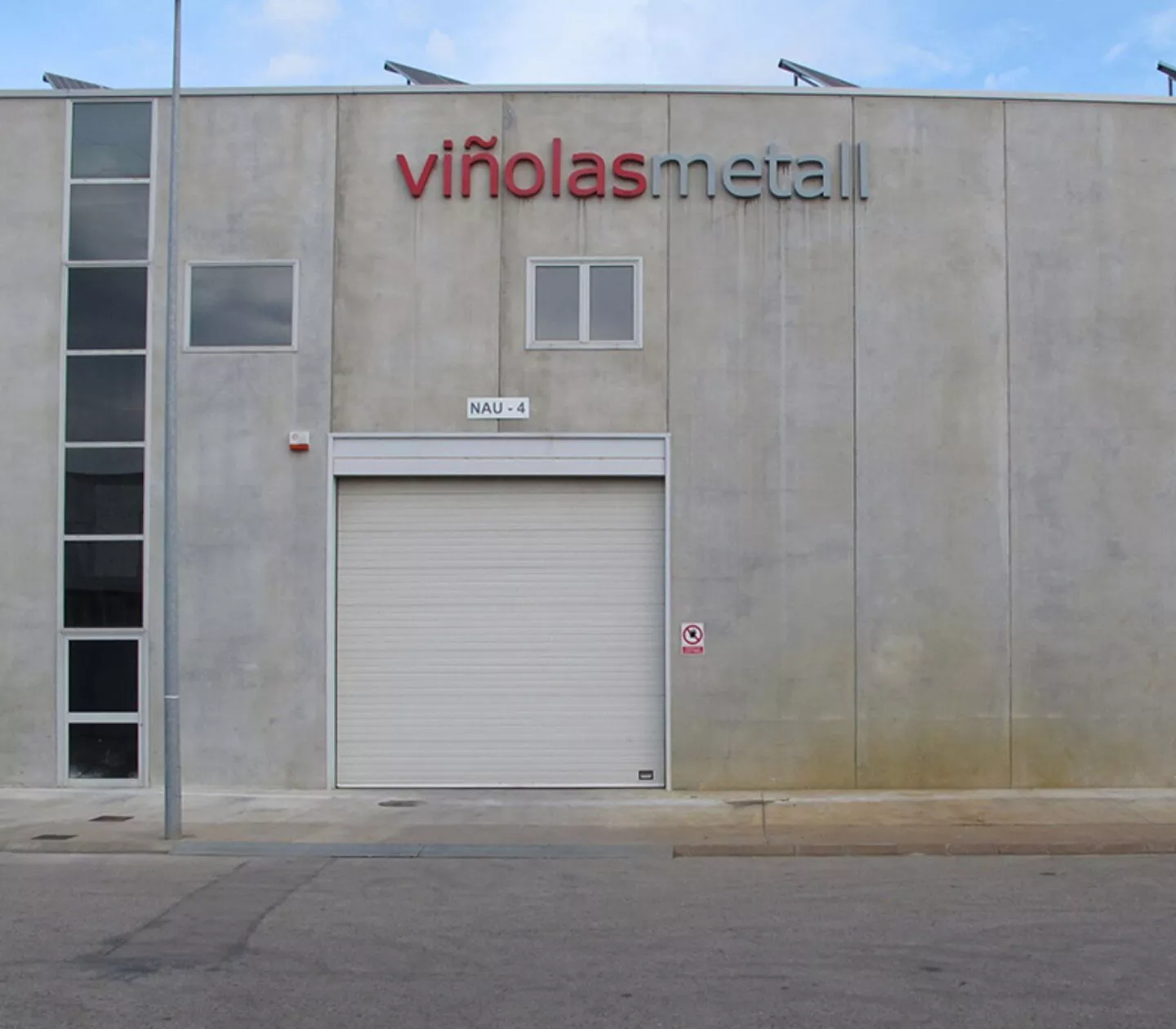 Gebäude der Firma Viñolas Metall 