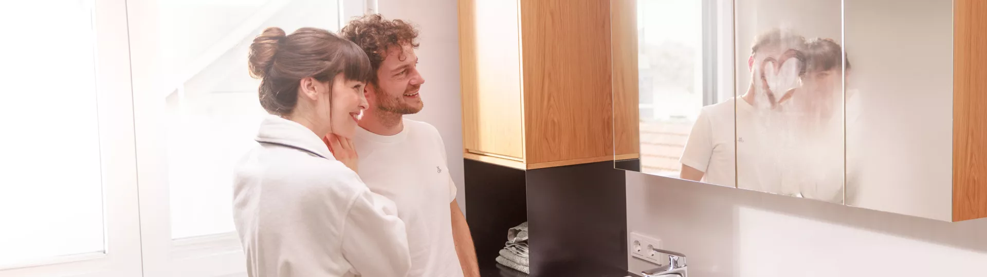 Familie im Badezimmer